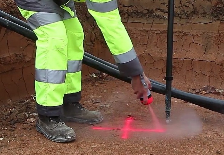 Traceur de chantier Soppec Fluo TP cerise