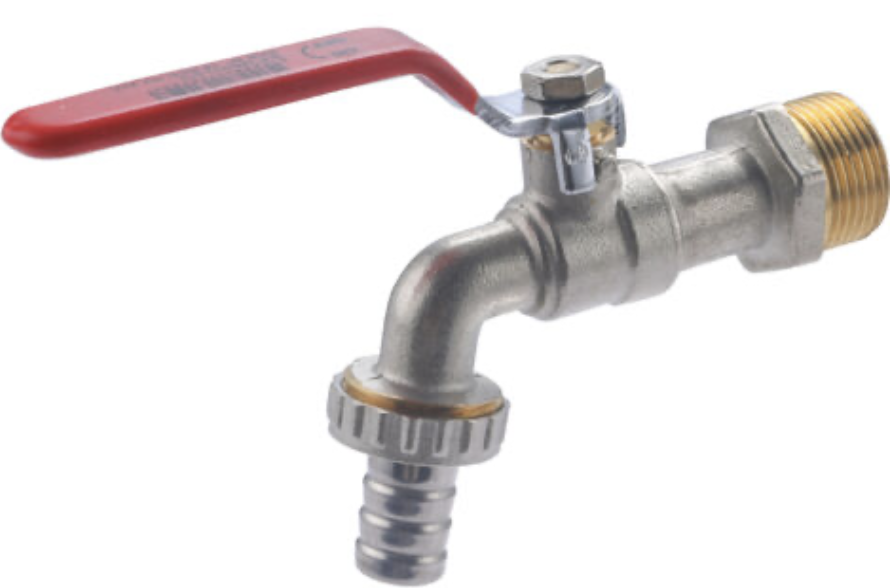 ROBINET 1/4 TOUR AVEC NEZ CANNELÉ .20X27-20X27+NEZ - R180BJ