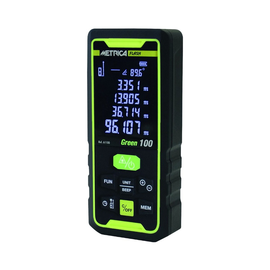 TÉLÉMÈTRE LASER METRICA FLASH GREEN 100