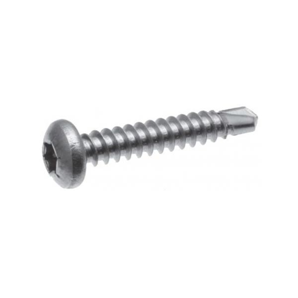 500 vis autop. acier zingué blanc - tête cylindrique - empreinte TX - Ø4,8x16mm