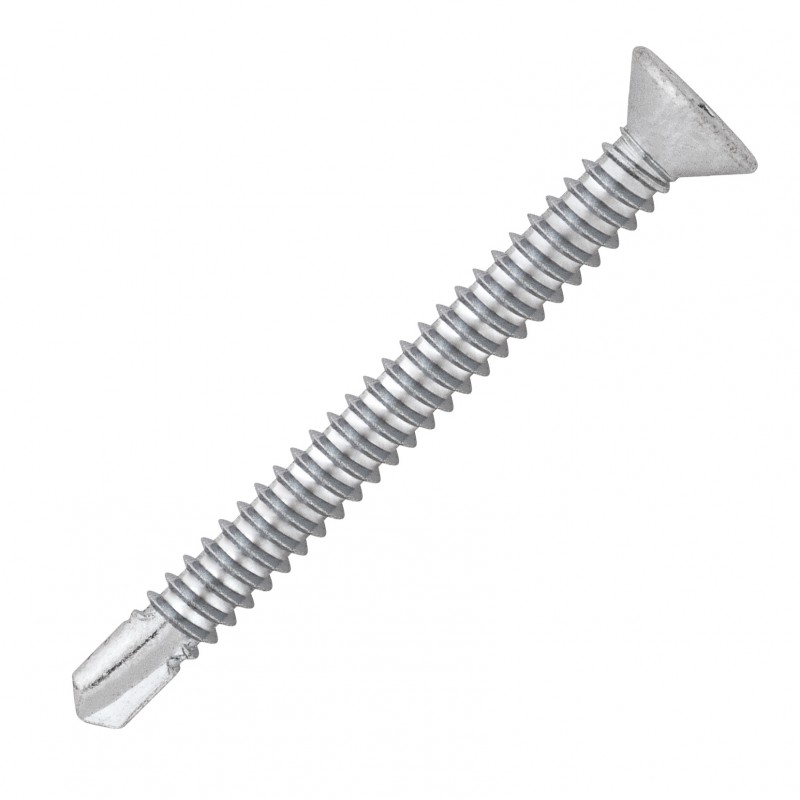 500 vis autop. acier zingué blanc - tête fraisée 120° - empreinte TX - Ø4.2x25mm
