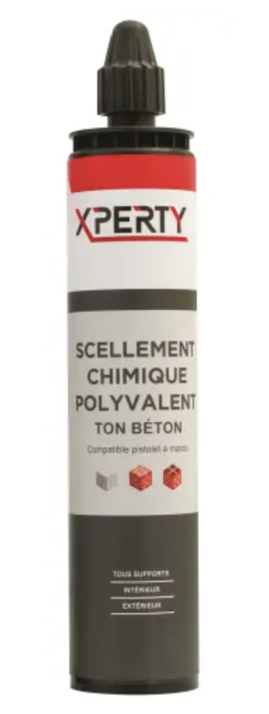 SCELLEMENT CHIMIQUE POLYVALENT TON BETON - 2 MÉLANGEURS INCLUS - 1 PCS