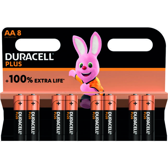 PILE ALC AA/LR6 X 8 100% PLUS