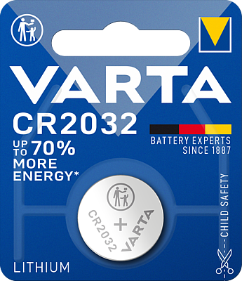 Pile lithium CR2032 - 3V. Blister x1