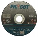 DISQUE A TROCONNER METAL 125X1,6X22 FILCUT 25 PCS