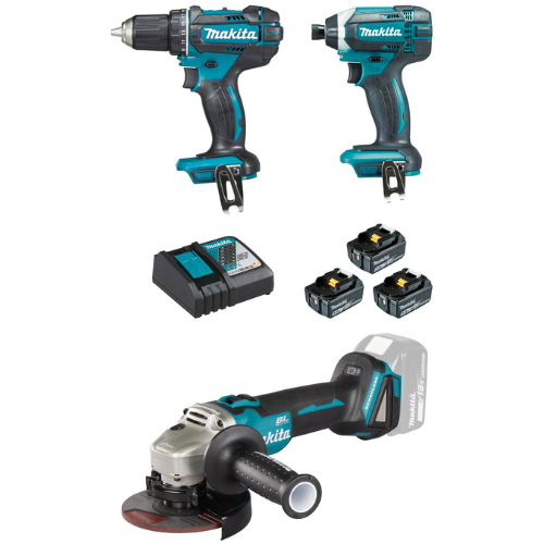 ENSEMBLE DE 3 MACHINES PERCEUSE VISEUSE / VISSEUSE A CHOCS / MEULEUSE LXT (DLX2127TJ1+DGA506ZJ)