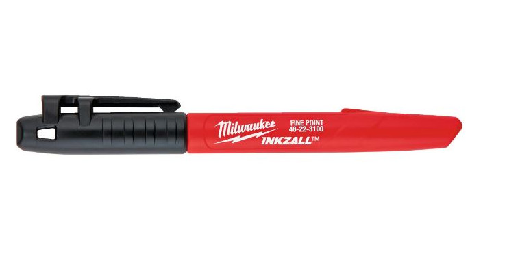 Marqueur noir pointe fine INKZALL - MILWAUKEE - 48223100