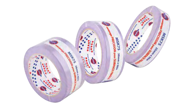 Ruban de masquage washi tape mauve, surfaces fragiles. 50mmX50ML
