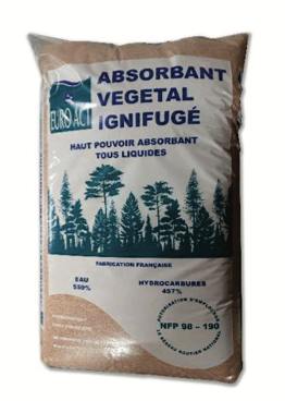 Absorbant Végétal granules lignocellulosique ingifugée - sac 25L