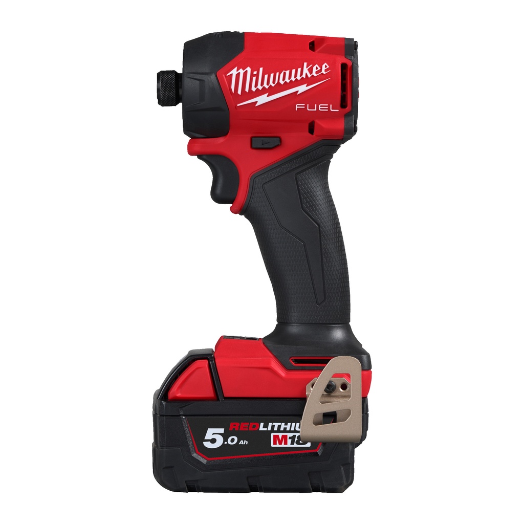 M18 FIDRQ-502X - Visseuse à Chocs HYDRAULIC FUEL compacte Hex 1/4 FUEL, 18V, 5,0Ah, 4 Modes - Hd Box, 2 batteries 18V 5,0Ah Red Li-Ion, chargeur rapide M12-18FC