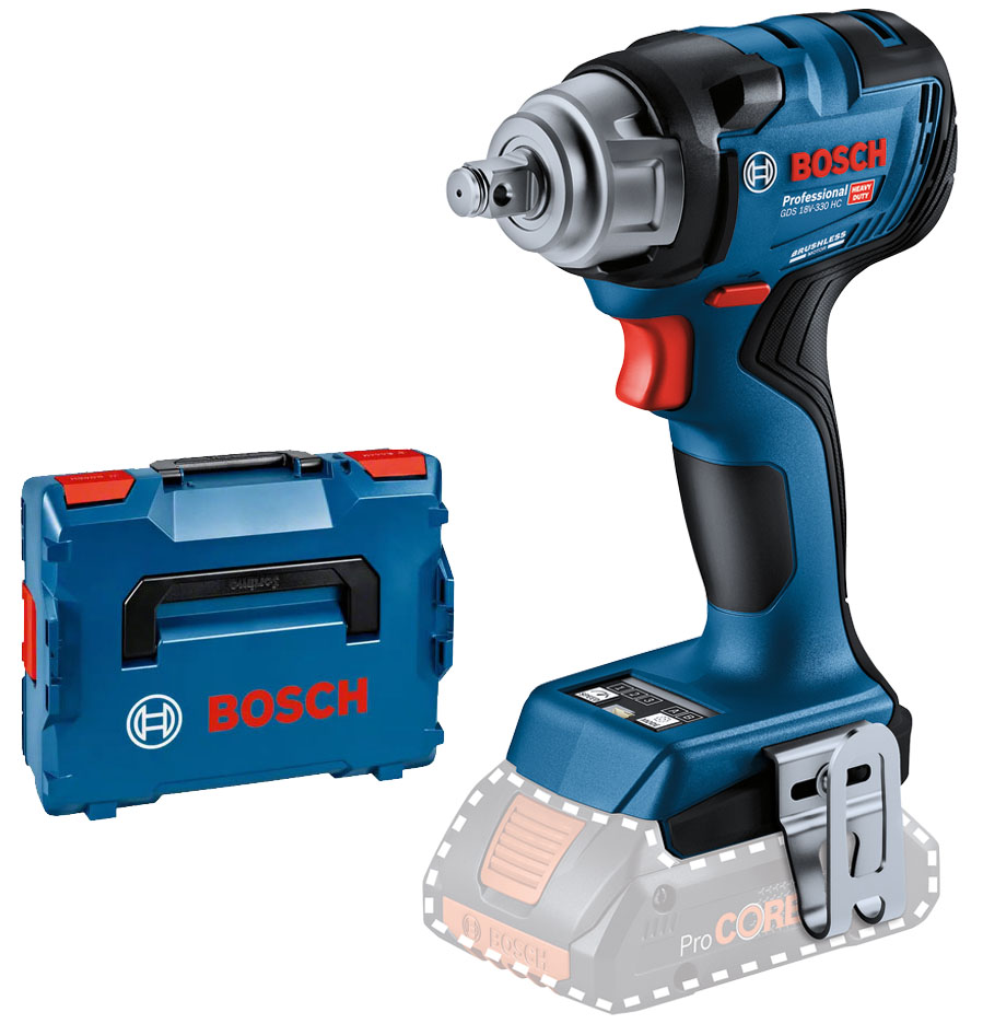 Boulonneuse à choc 18V Bosch GDS 18V-330 HC - coffret L-BOXX (sans batterie ni chargeur)