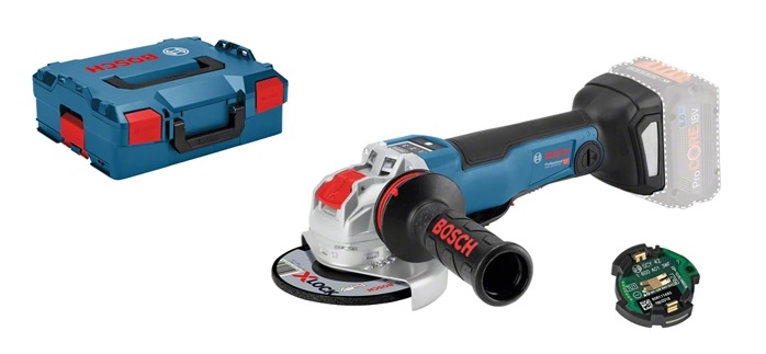 Meuleuse 18 V avec X-Lock Bosch GWX 18V-10 PSC Professional (sans batterie ni chargeur) + coffret L-Boxx - 06017B0800