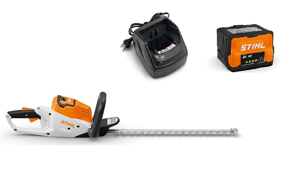 Taille-haies sans fil Stihl HSA 50.1 avec batterie AK 10 et chargeur AL 101