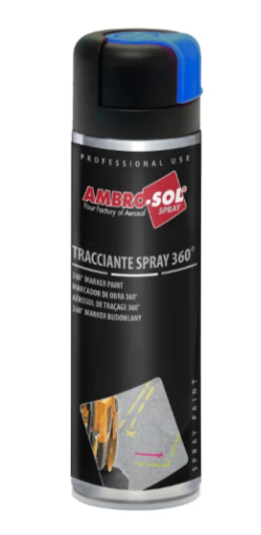 Aérosol traçage 500 ml (360°) bleu fluo