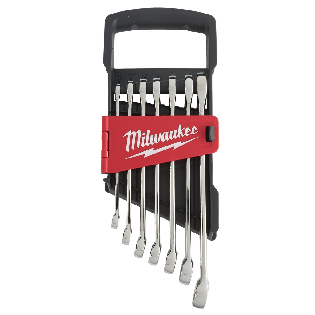 SET DE 7 CLÉS MIXTES MÉTRIQUES – 7 PCS (TAILLES 10, 11, 12, 13, 14, 15, 17 MM) - Blister