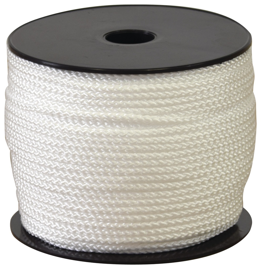 CORDEAU POLYPRO TRESSE BLANC 100M FIL 4MM
