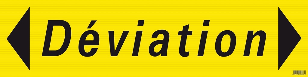 PANNEAU "DEVIATION" 800X200mm (PP ALVEOLAIRE)