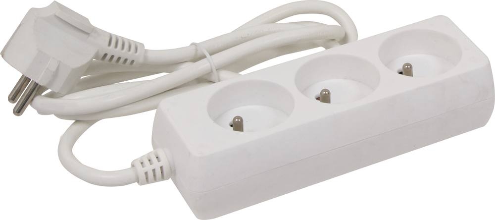 BLOC MULTIPRISES 3 PRISES SANS INTERRUPTEUR - 03106