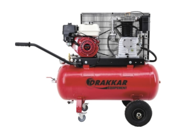 11262 - COMPRESSEUR THERMIQUE 5CV 100L MOTEUR HONDA