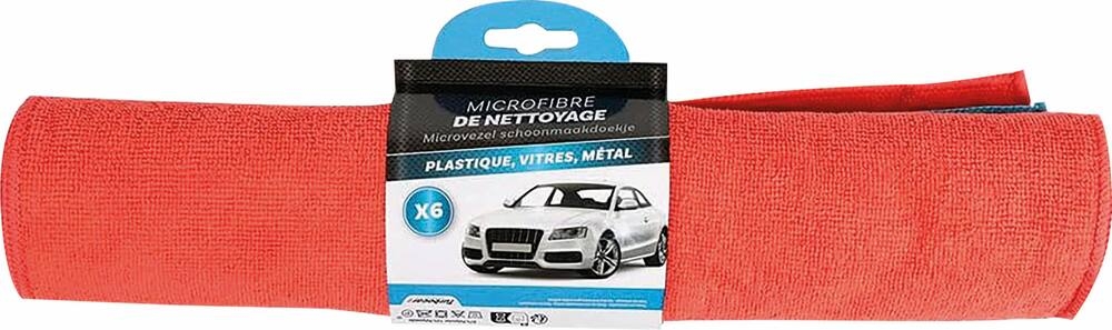 LOT DE 6 MICROFIBRE 40X30CM - 14689