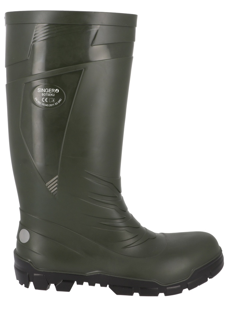 Botte de sécurité. Tige: PVC et nitrile. Doublure: viscose. 40
