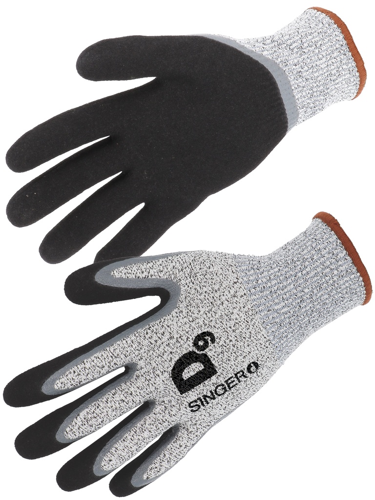 Gant PEHD. Coupure D. Paume nitrile double enduction. Doublé acrylique 11