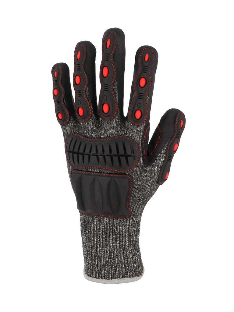 Gant PEHD. Coupure niveau F. Enduction nitrile mousse. Protection chocs "P" 10