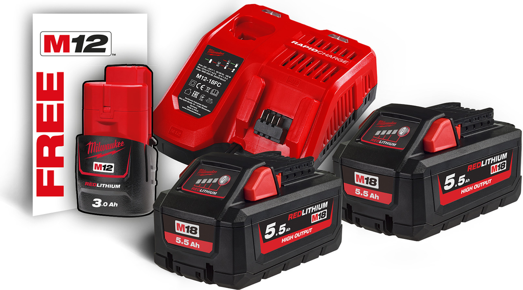 Pack Nrg 18 Volts 5,5Ah High Ouput - M18 HNRG-552