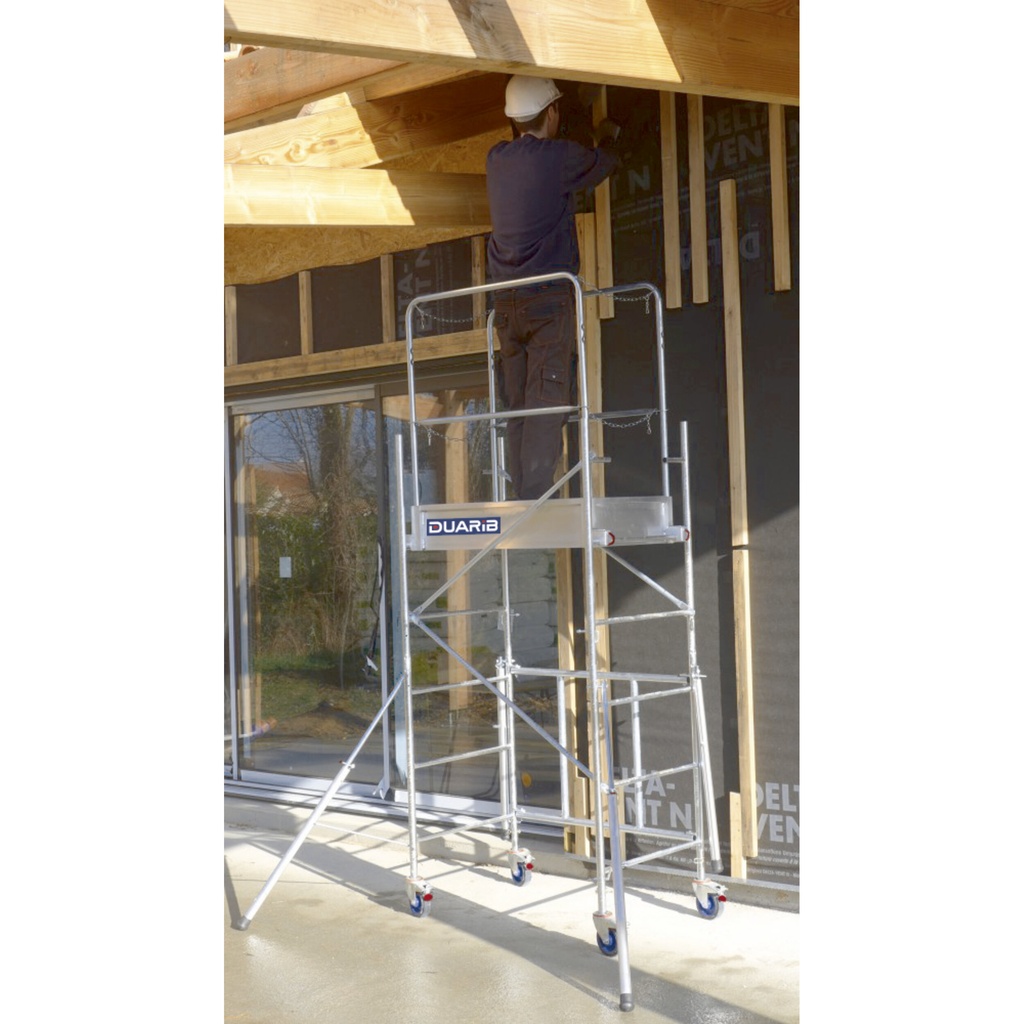 ECHAF ROULANT ACIER - ROLLY MINI - LONGUEUR 1M00 - HAUTEUR PLANCHER 1M80