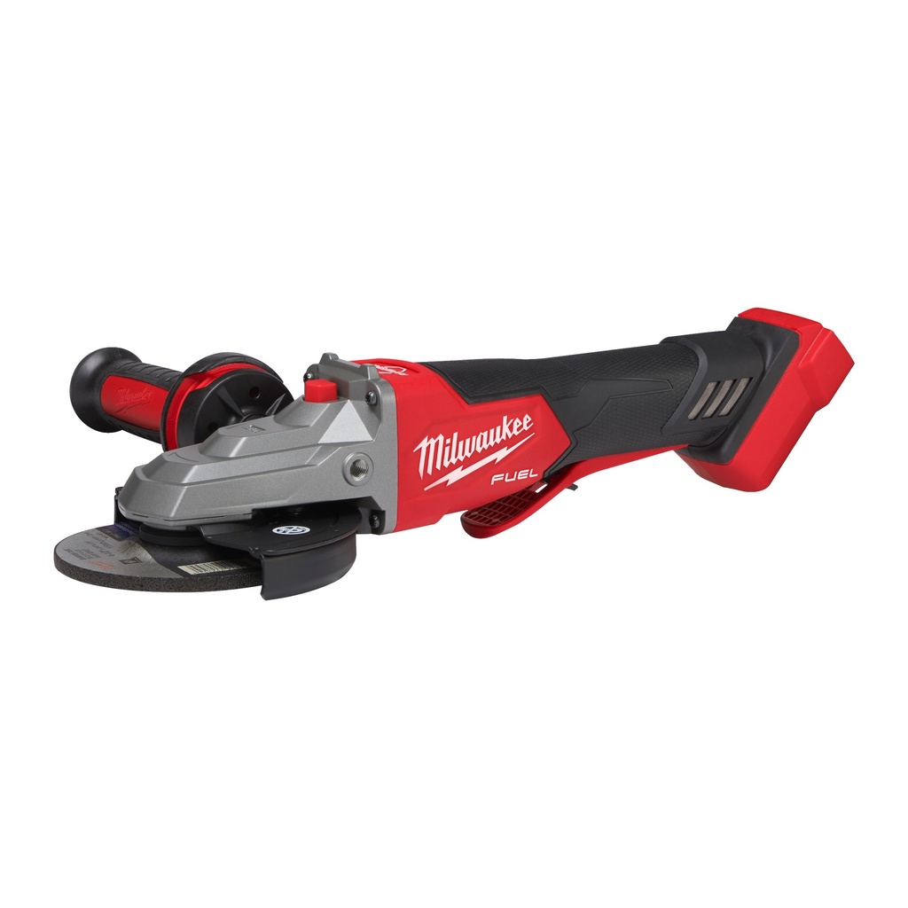 M18 FSAGF125XPDB-0X - Meuleuse 125mm FUEL,tête plate, Interrupteur Homme mort, variateur, Frein de disque, sans batterie  - HD Box sans batterie ni chargeur