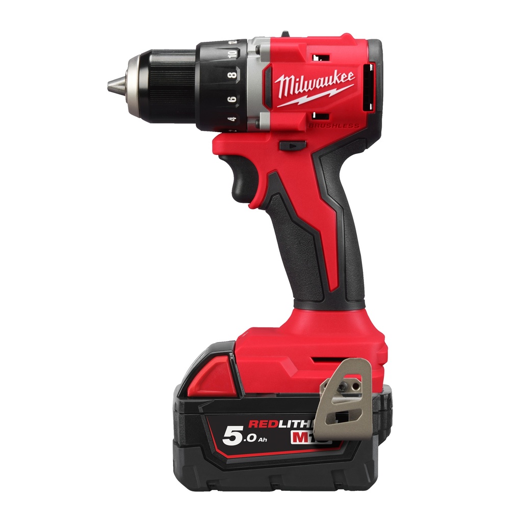 M18 BLDDRC-502C - Perceuse visseuse BRUSHLESS,18V, 5,0 Ah , 60 Nm  - Coffret, 2 batteries 18V 5,0Ah Red Li-Ion, chargeur M12-18C