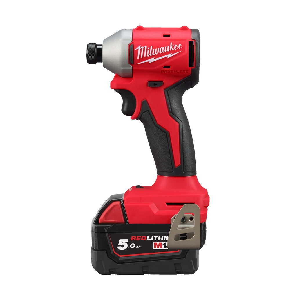 M18 BLIDR-502X - Visseuse à chocs compacte Hex 1/4 BRUSHLESS, 18V, 5,0Ah, 3 vitesses, 190 Nm - HD Box, 2 batteries 18V 5,0Ah Red Li-Ion, chargeur M12-18FC