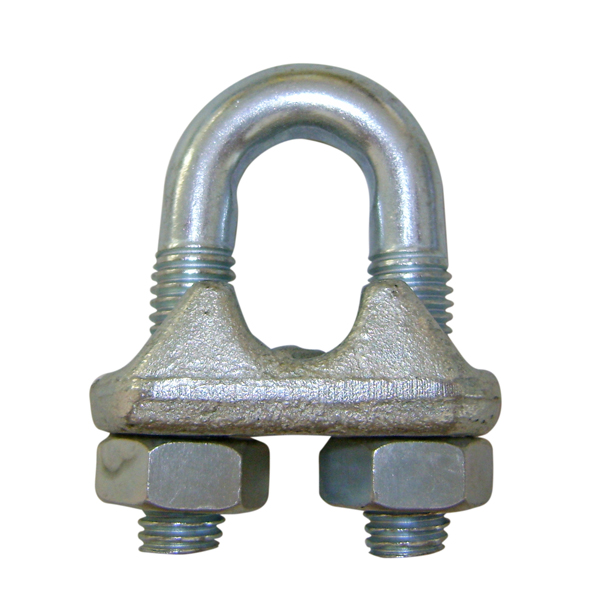 SERRE-CÂBLE ÉTRIER MARQUAGE CE D.6 MM GALVA ESTAMPÉ A CHAUD