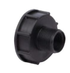 [BOU2100246] ADAPTATEUR PLASTIQUE CUVE 1000 L Ø60 SORTIE A VISSER MÂLE/FEMELLE - RIBC60M M.26X34- F.20X27