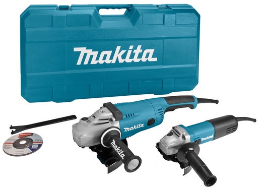[MAKDK0053G] Ensemble de 2 meuleuses Makita DK0053G (9558HNRG 840W/GA9020 2200W)