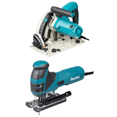 [MAKMEU029J] Ensemble de 2 machines Scie plongeante 1300W et Scie sauteuse 720 W (SP6000J + 4351FCTJ)