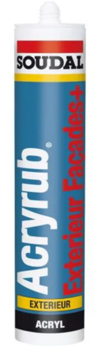 [LPS120663] Mastic acrylique Acryrub Façade Exterieur 300ml - SOUDAL
