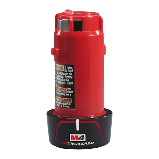 [MIL4932430098] M4 B2 - 4V 2,0Ah Red Lithium - Système M4 - Blister