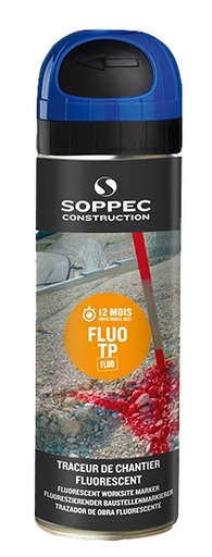 [LPS696560] Traceur de chantier Fluo TP 500ml - CERISE- SOPPEC - 141525O