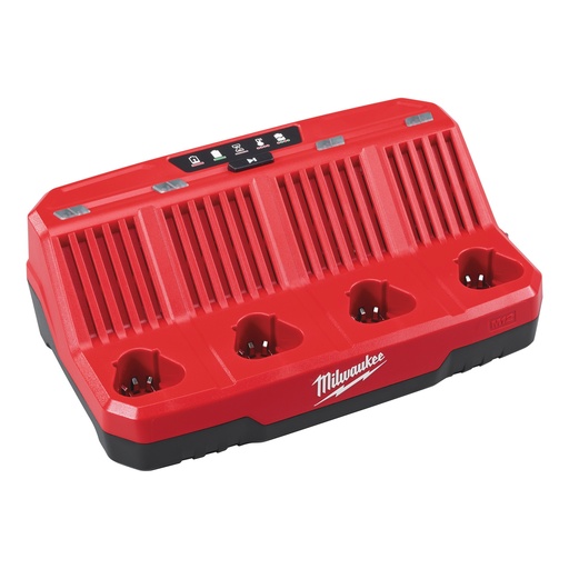 [MIL4932430554] M12 C4 - Chargeur 12V, charge jusqu'à 4 batteries M12 successivement - Carton