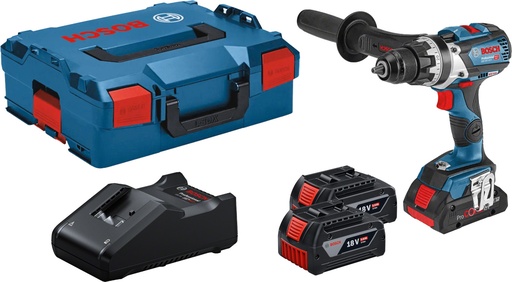 [BOS0615990L8F] Perceuse-visseuse 18V Bosch GSR 18V-110 C + 3 batteries 5Ah + chargeur rapide + L-BOXX 136 - 0615990L8F