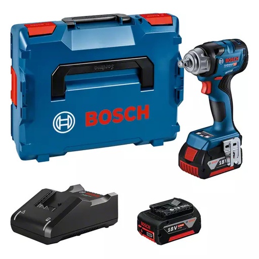 [BOS06019L5003] Boulonneuse à choc 18V Bosch GDS 18V-330 HC - 2 batteries 5Ah - chargeur - coffret L-BOXX