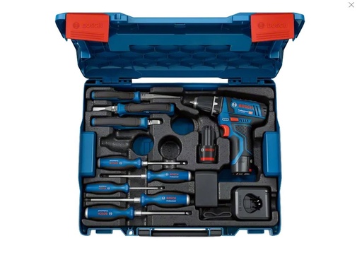 [BOS060186810R] Perceuse-visseuse 12V Bosch GSR 12V-15 - 2 batteries 2Ah - chargeur - coffret L-BOXX