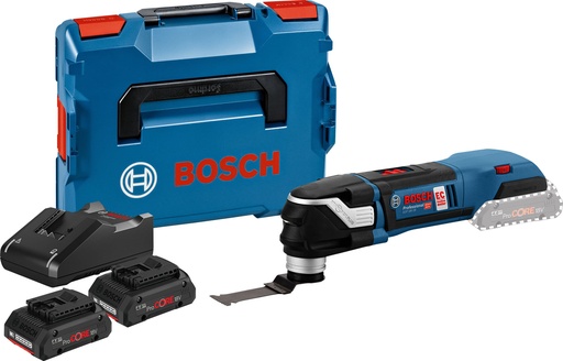 [BOSNone] Découpeur-Ponceur 18V Bosch GOP 18V-28 - 2 batteries ProCORE 4Ah - chargeur GAL 18V-40 - coffret L-BOXX