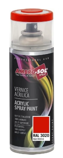 [AMBV4003020] PEINTURE 400 ML RAL 3020 ROUGE TRAFFICO