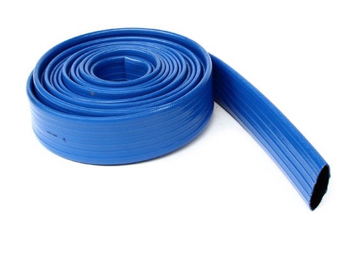 [VEB002-PVC--210-063----7300B/63] TUYAU PVC REFOULEMENT PLAT DE 3 A 6 BARS + 1 X 25 M ET 1 X 23 M A EQUIPER AVEC RACCORDS ET COLLIERS