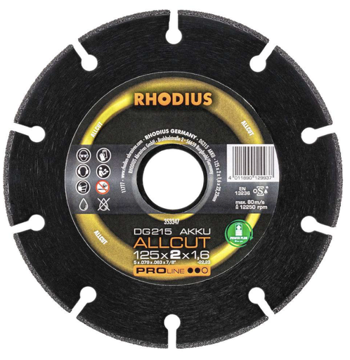 [RHO353347] Disque diamant DG215 ACCU ALLCUT 125x2x1,6x22,3