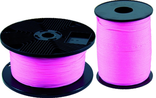 [TAL400512] CORDEAU POLYPRO TRESSE ROSE FLUO 200M FIL 2,5MM