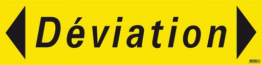 [TAL620081] PANNEAU "DEVIATION" 800X200mm (PP ALVEOLAIRE)
