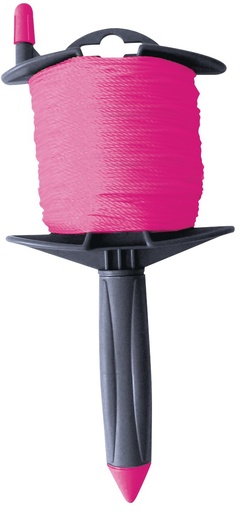 [TAL400439] CORDEAU SUR ENROULEUR 100M FIL 1,5MM TRESSE ROSE
